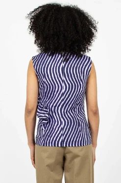 Spiral Top Purple Print