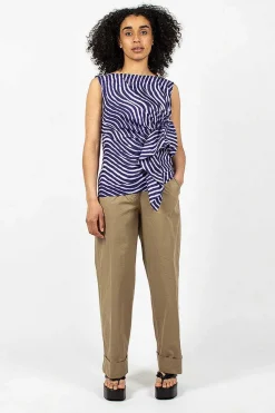 Spiral Top Purple Print