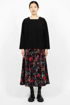 Square Neck Shirt Black