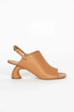 Square Toe Mule Beige