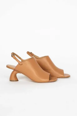 Square Toe Mule Beige