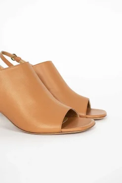 Square Toe Mule Beige