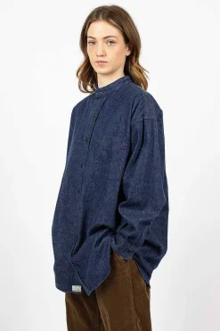 Stand Collar Shirt One Wash
