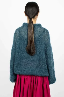 Stitch Crewneck Teal