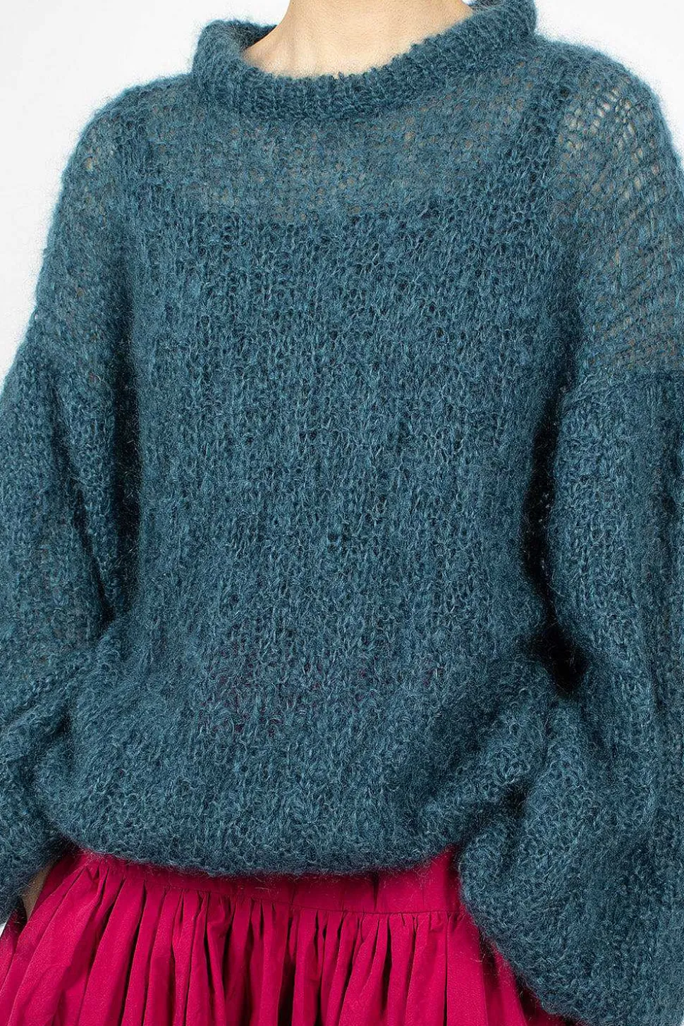 Stitch Crewneck Teal