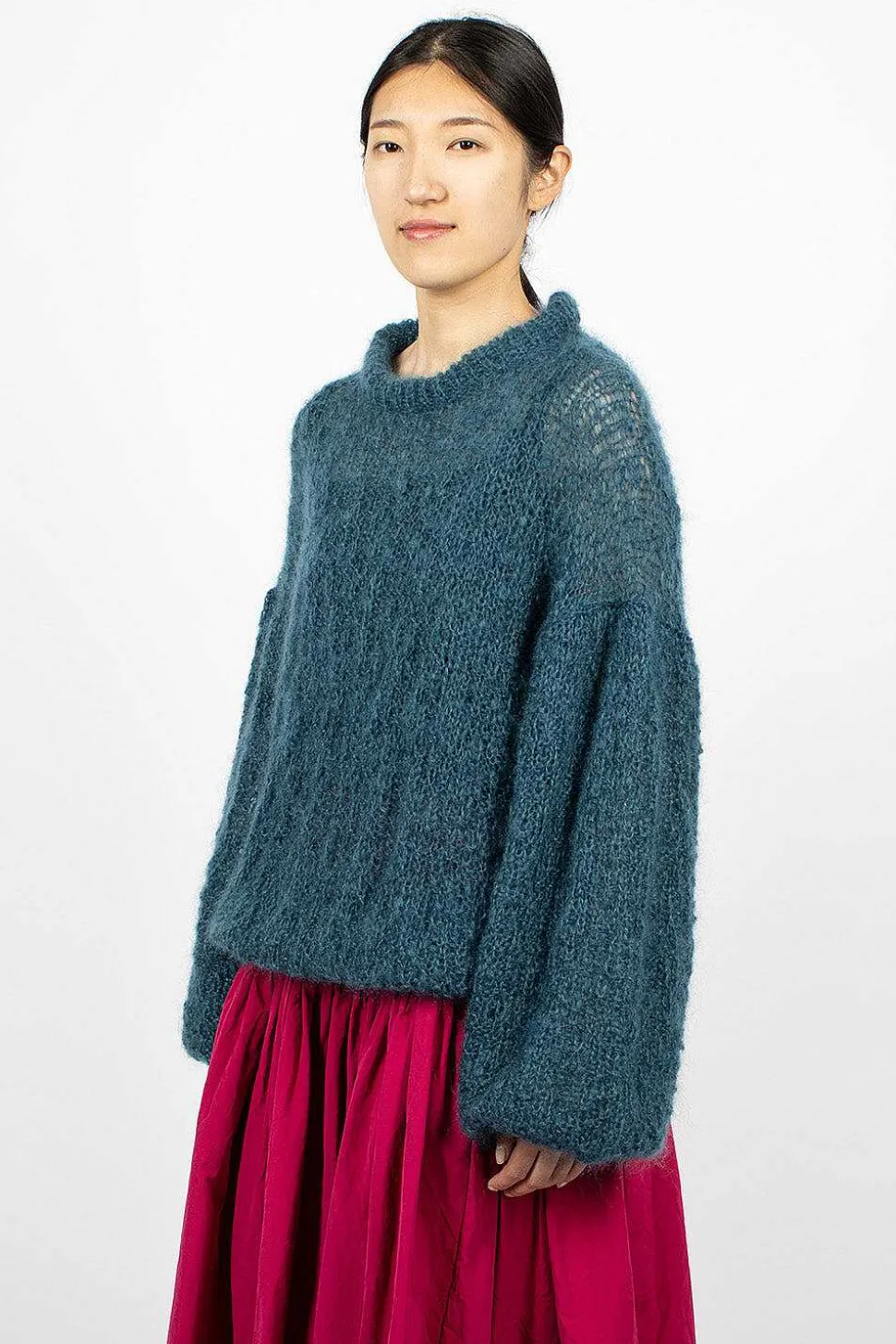 Stitch Crewneck Teal