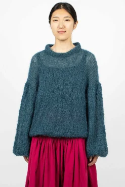 Stitch Crewneck Teal