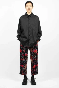 Stk Velveteen Pant Bird Print