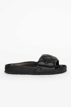 Sylt Quilted Sandal Black