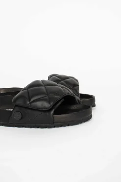 Sylt Quilted Sandal Black