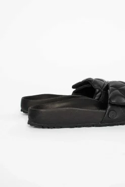 Sylt Quilted Sandal Black