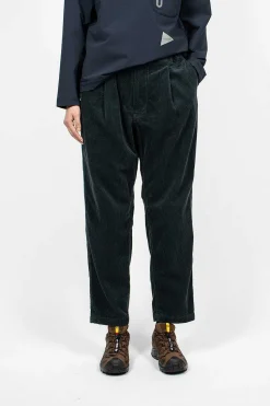 Tapered Corduroy Trouser Blue Green