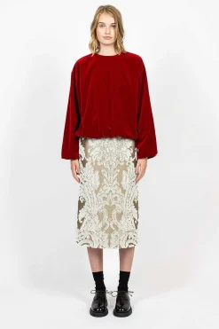 Tapestry Skirt Ecru