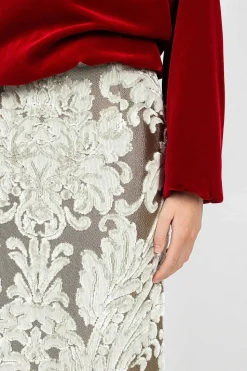 Tapestry Skirt Ecru