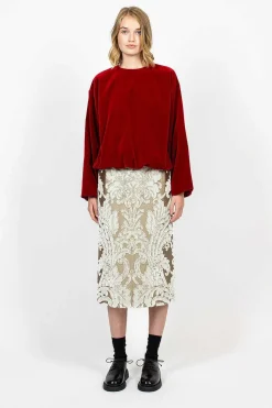 Tapestry Skirt Ecru