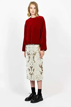 Tapestry Skirt Ecru
