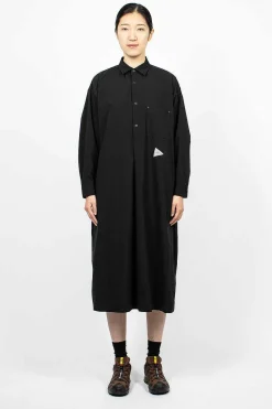 Taslan Stretch Dress Black