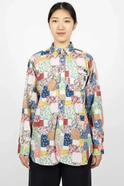 19Th Century Shirt Multi Floral Patchwork