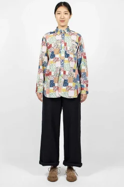 19Th Century Shirt Multi Floral Patchwork