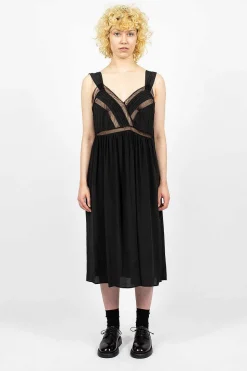 Tie Slip Dress Black