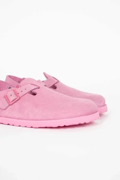Tokio Suede Clog Azalea