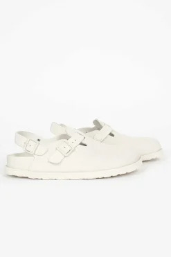 Tokio Suede Clog Bone