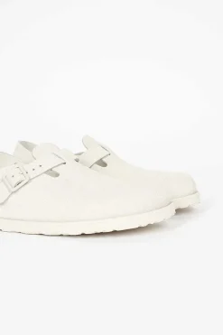 Tokio Suede Clog Bone