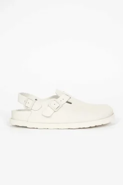 Tokio Suede Clog Bone