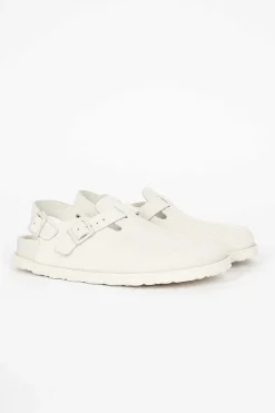 Tokio Suede Clog Bone