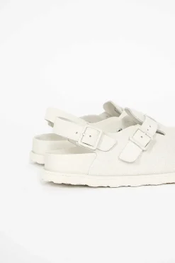 Tokio Suede Clog Bone