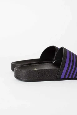 Track Line Shower Sandals Black/Purple