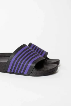 Track Line Shower Sandals Black/Purple