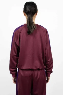 Track Sweatshirt Wine