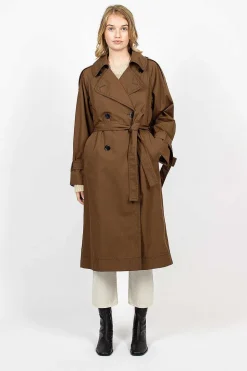 Trench Coat Coffee Brown