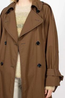 Trench Coat Coffee Brown