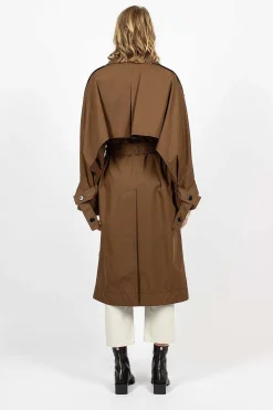 Trench Coat Coffee Brown