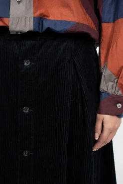 Tuck Skirt Dark Navy