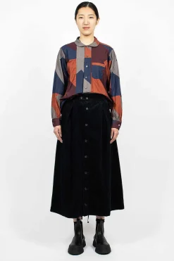 Tuck Skirt Dark Navy