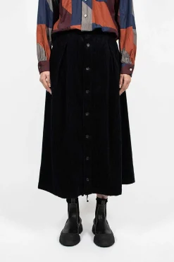 Tuck Skirt Dark Navy