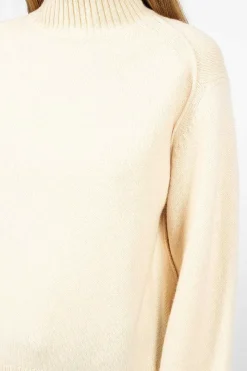 Turtleneck Sweater Cream Beige