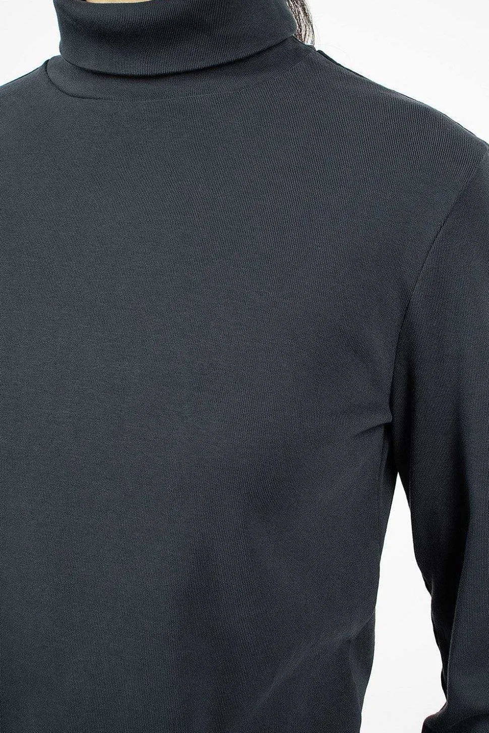 Turtleneck Top Dark Navy
