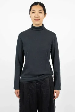 Turtleneck Top Dark Navy