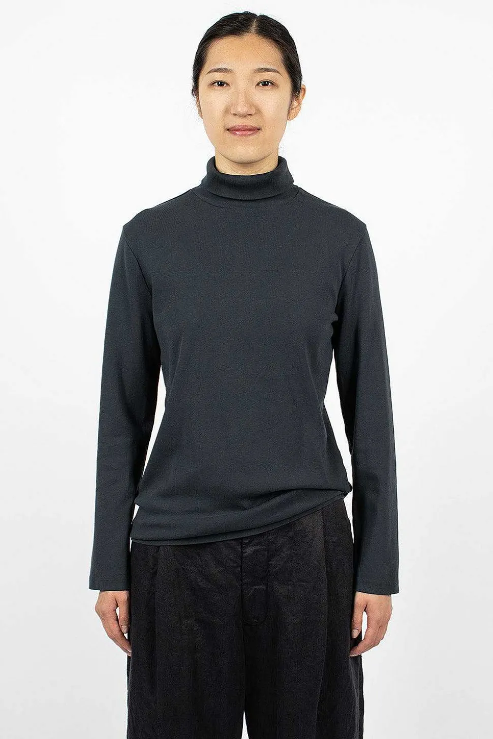 Turtleneck Top Dark Navy
