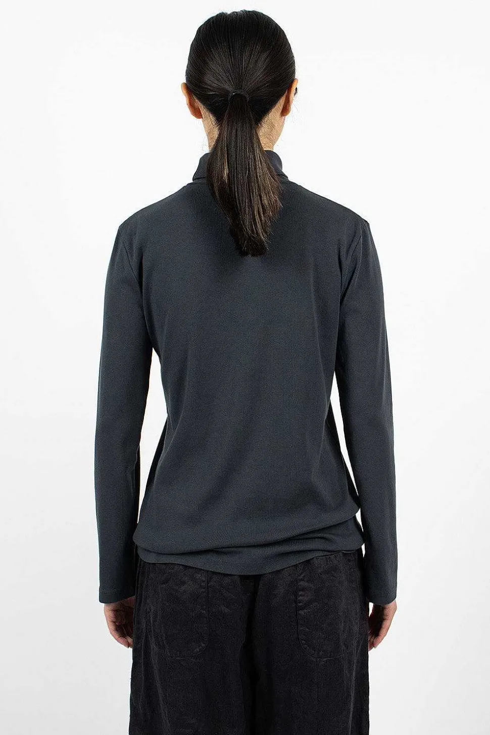 Turtleneck Top Dark Navy