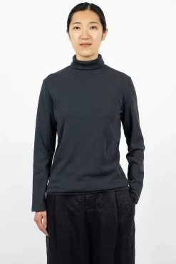 Turtleneck Top Dark Navy
