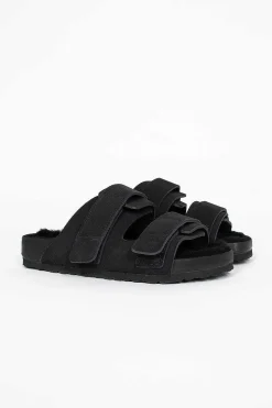 Uji Vl Cazador Shearling Sandal Slate