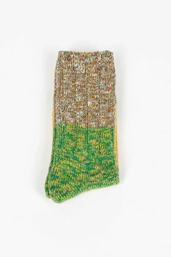 Van Gogh Sock Green
