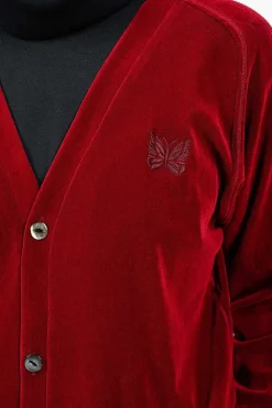 V-Neck Cardigan Red