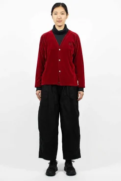 V-Neck Cardigan Red