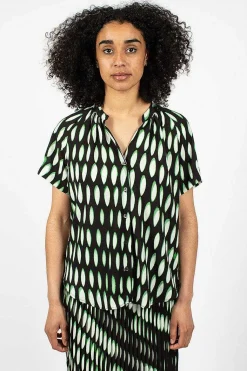 V-Neck Shirt Black/Green